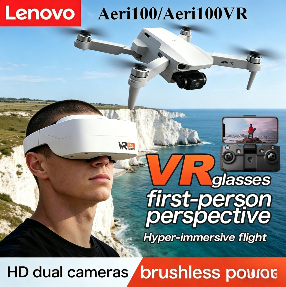 Fpv Drone Goggles - Lenovo Aeri100/Aeri100VR Remote Control Drone 5G