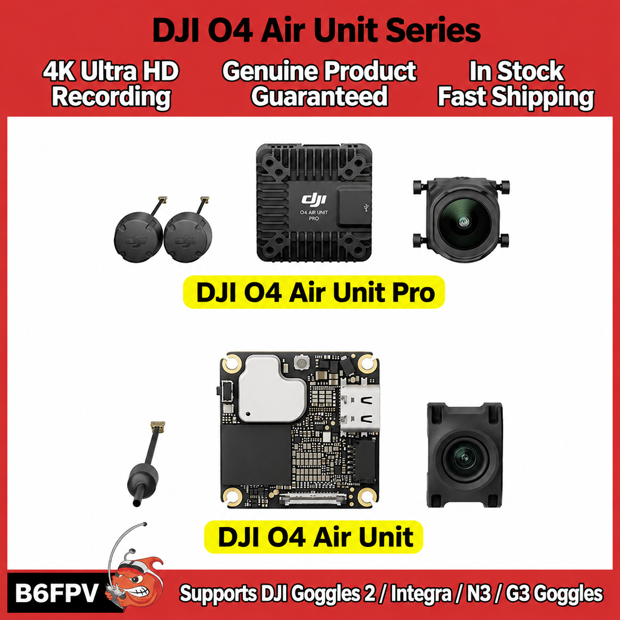 Fpv Drone Receiver - DJI O4 Air Unit Series Flagship