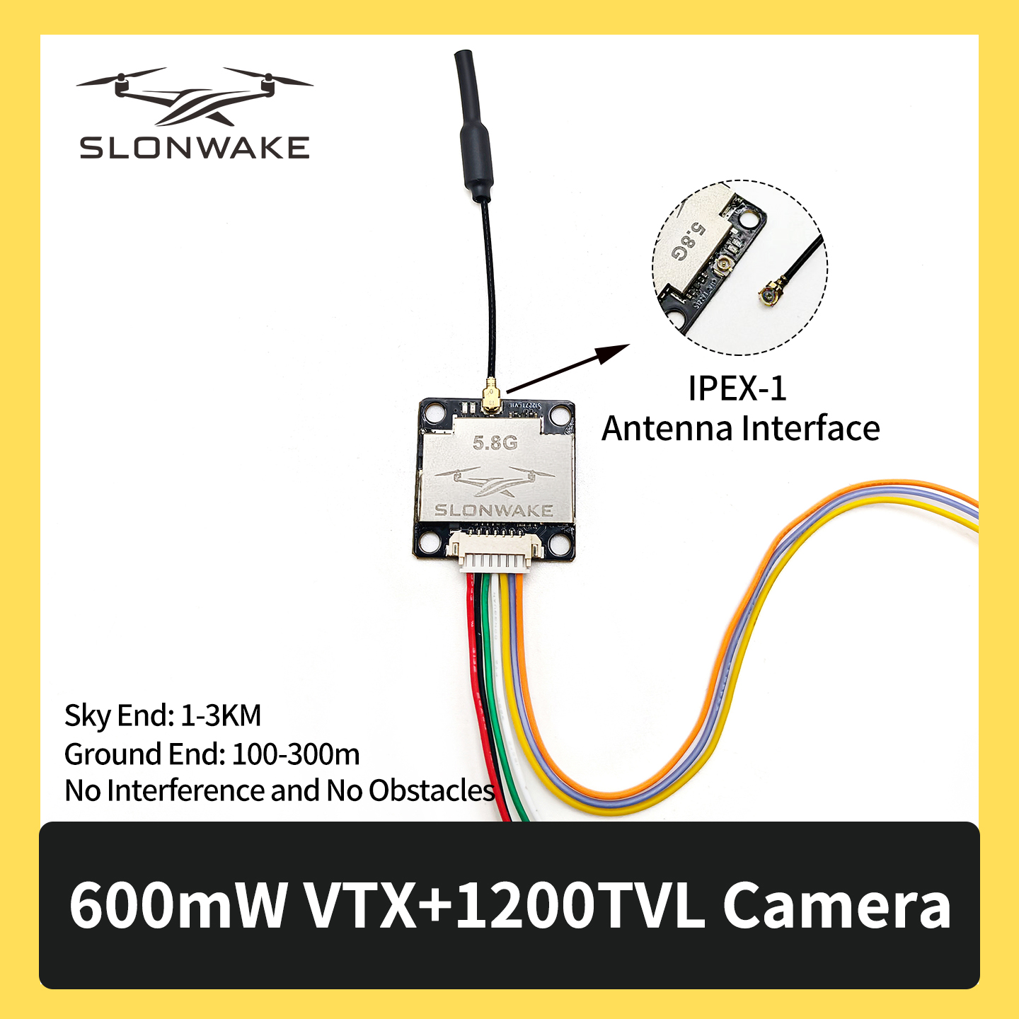 SLONWAKE 5.8G 600mW 7-24V FPV  - Fpv Drone Frame 评论和价格