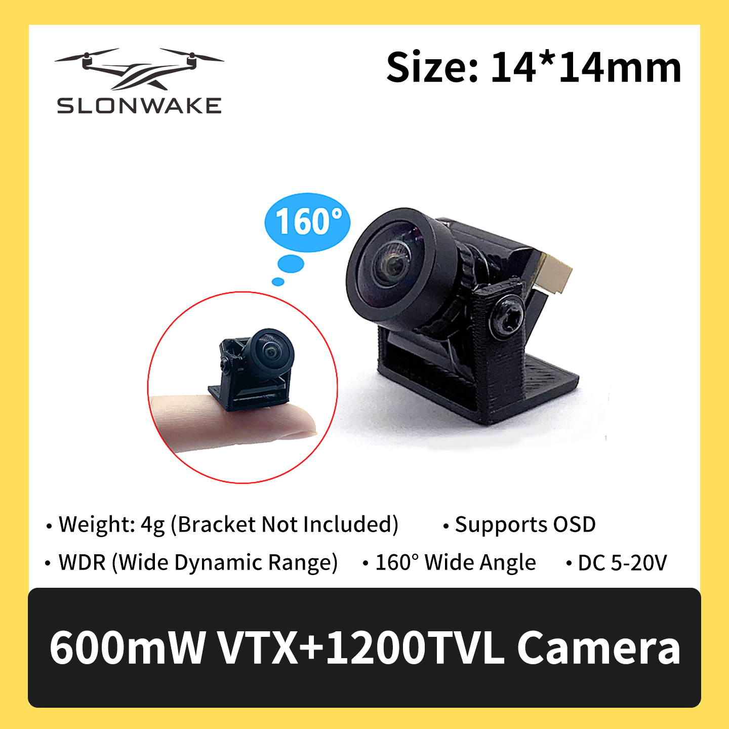 SLONWAKE 5.8G 600mW 7-24V FPV  - Fpv Drone Frame 评论和价格