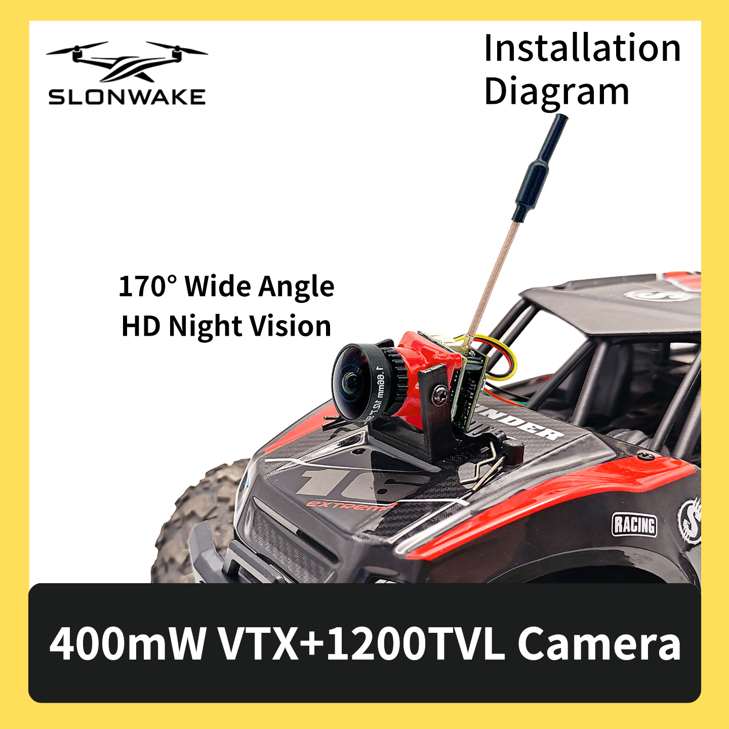 SLONWAKE 5.8G 48CH FPV 400mw V - Fpv Drone Frame 评论和价格