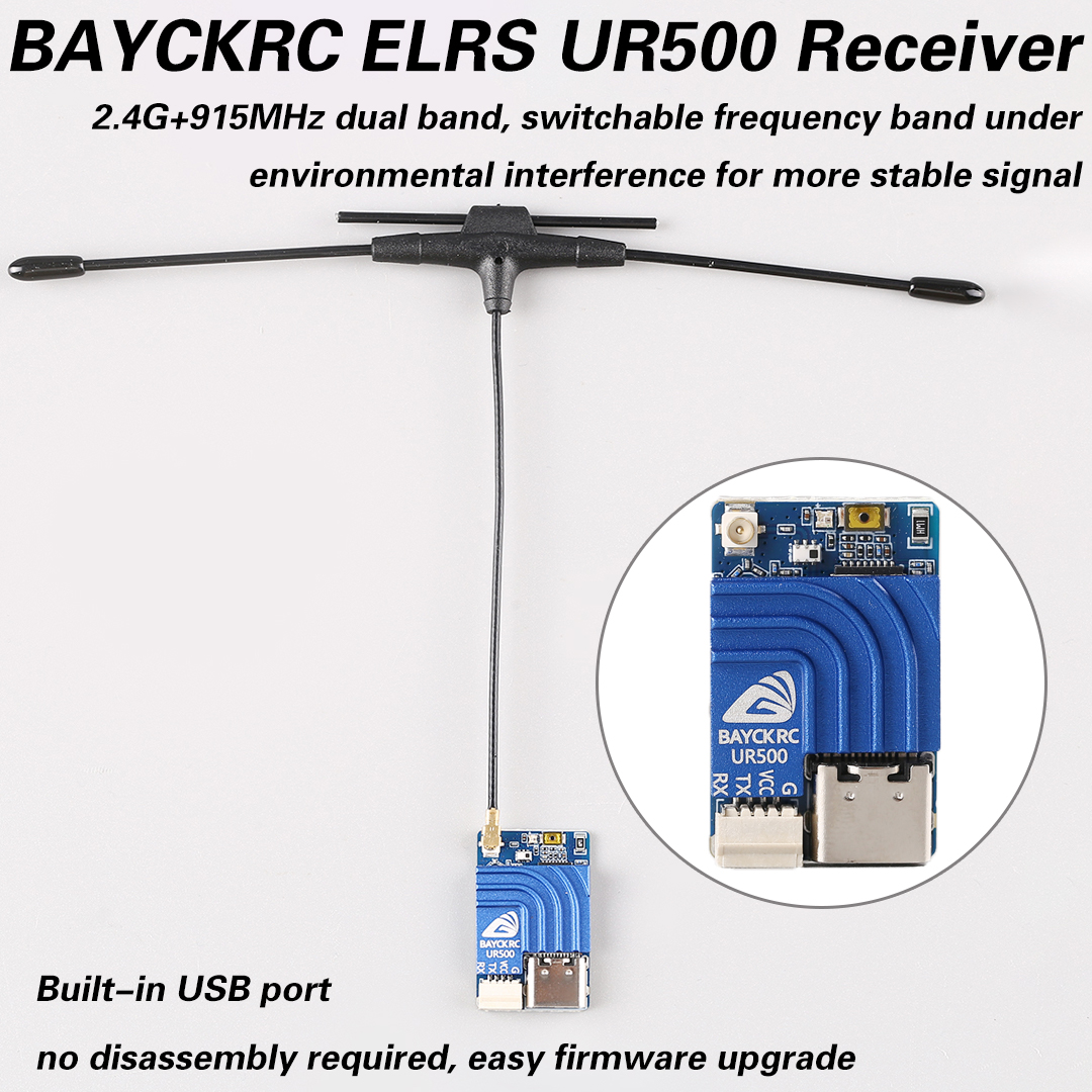 BAYCKRC UR500 ELRS RX 500mW Du - Fpv Drone Frame 评论和价格